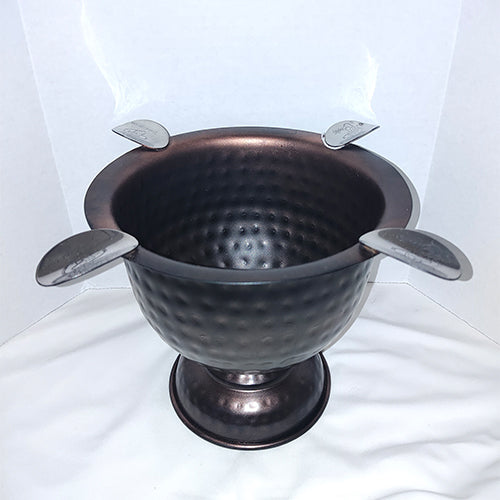 ASHTRAY - STINKY CIGAR HAMMERED COPPER